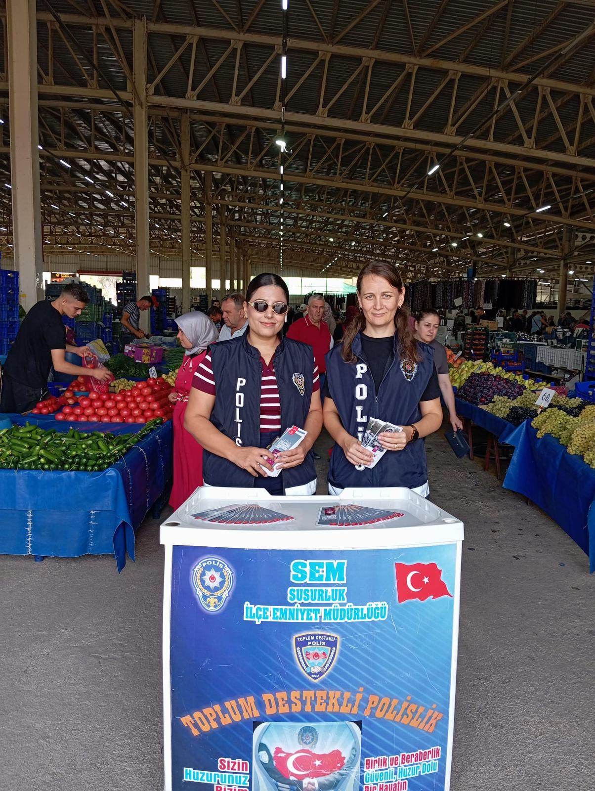 İlçe Emniyet Müdürlüğünden Kadına Karşı Şiddete Karşı Bilgilendirme Çalışması